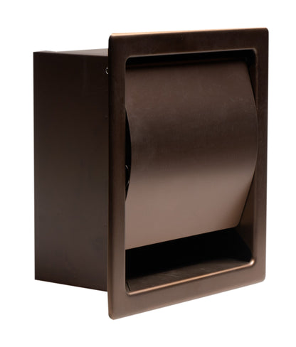 ALFI brand ABTPP77 Stainless Steel Recessed Toilet Paper Holder with Cover