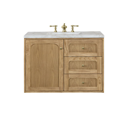 Laurent 36" Single Vanity Cabinet, Light Natural Oak