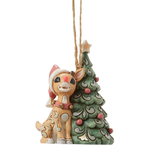 Rudolph with Christmas Tree Ornament - A Heartwarming Holiday Keepsake