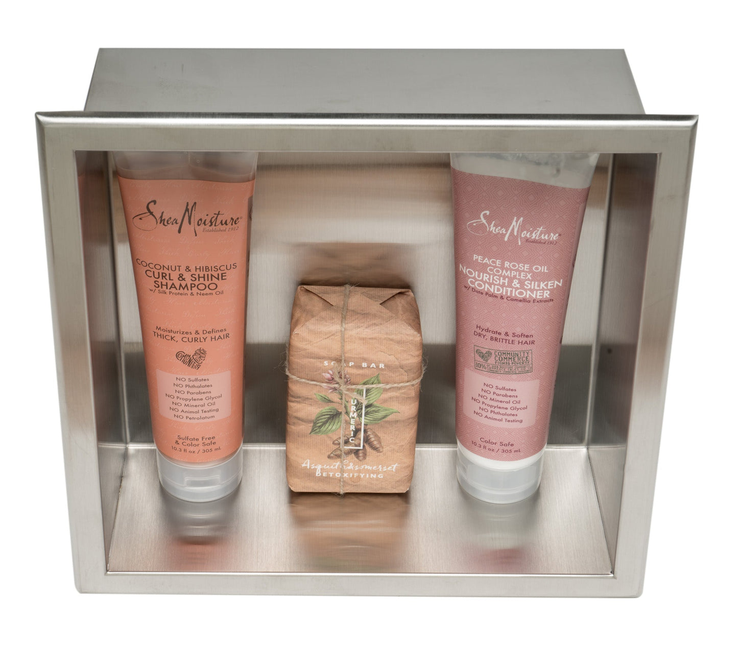 ALFI brand ABN1212 12 x 12 Square Single Shelf Bath Shower Niche