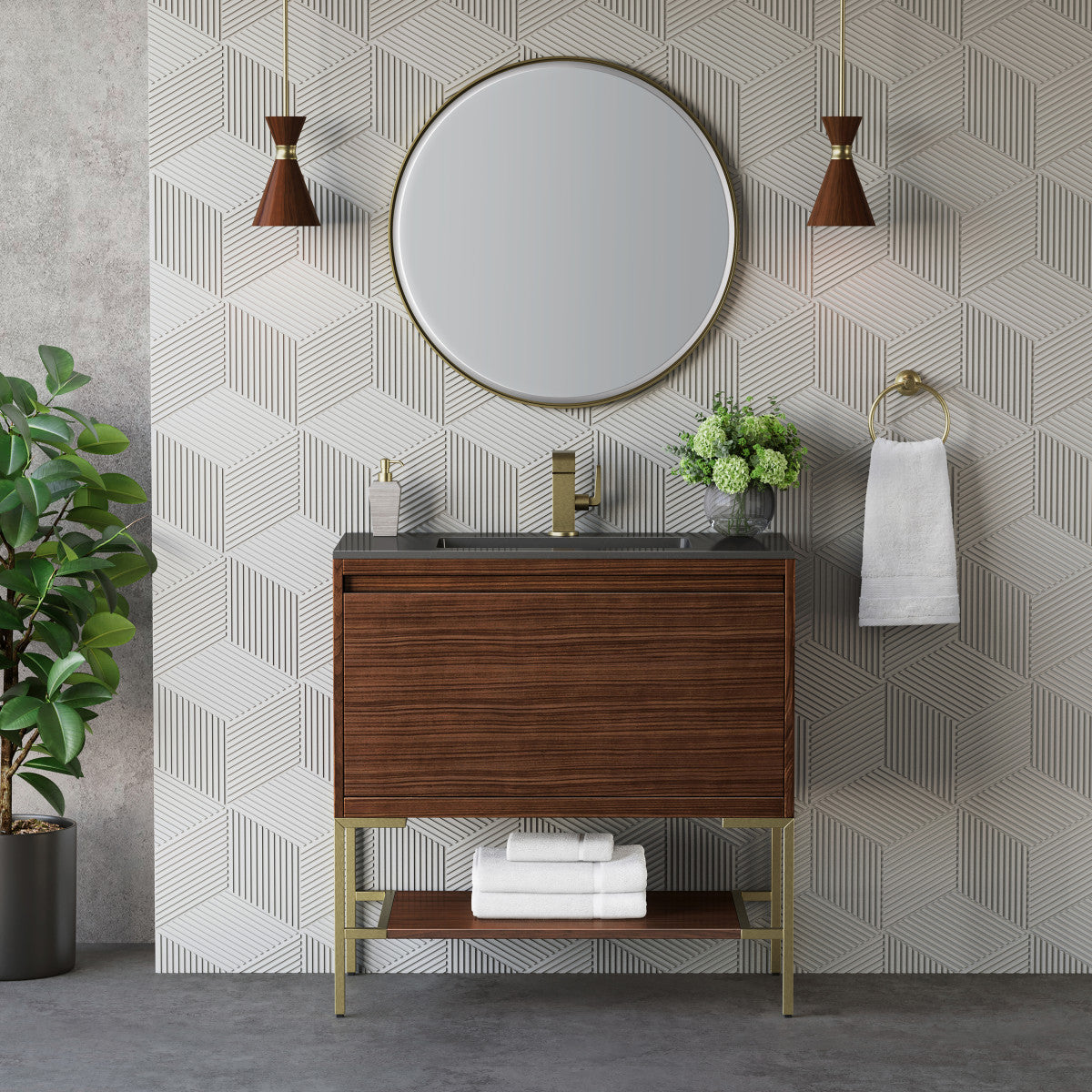 Mantova 35.4" Single Vanity Cabinet