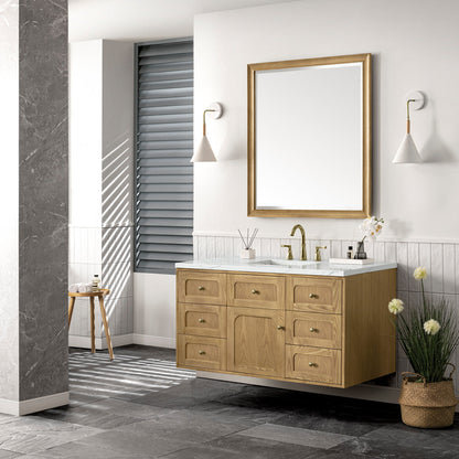 Laurent 48" Single Vanity Cabinet, Light Natural Oak