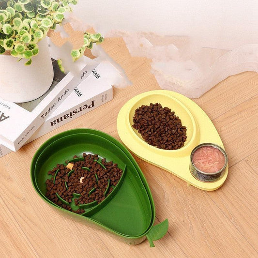 Avocado Pawsome Pet Feeding Set: Automatic Food Bowl And Water