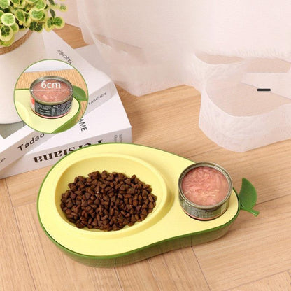 Avocado Pawsome Pet Feeding Set: Automatic Food Bowl And Water