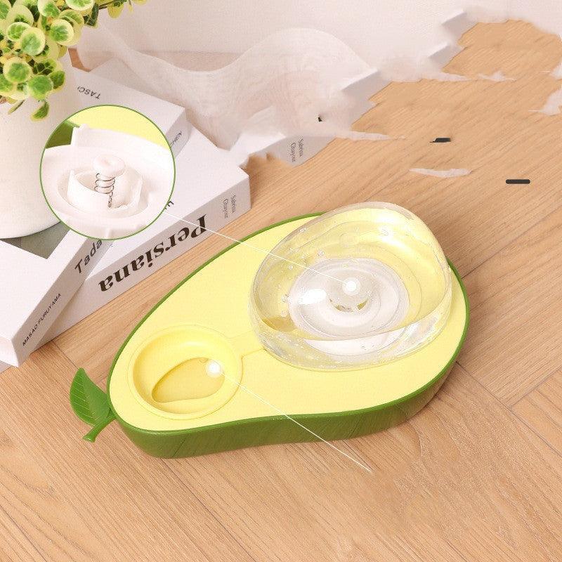 Avocado Pawsome Pet Feeding Set: Automatic Food Bowl And Water
