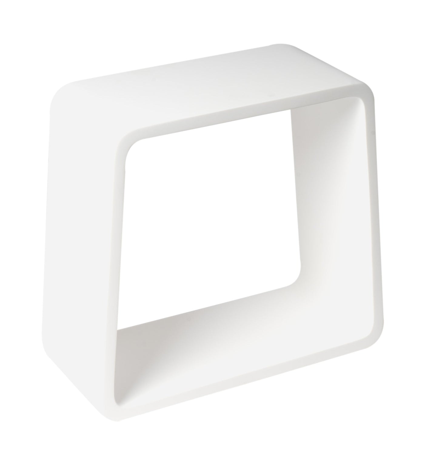 ALFI brand  ABST55 White Matte Solid Surface Resin Bathroom / Shower Stool