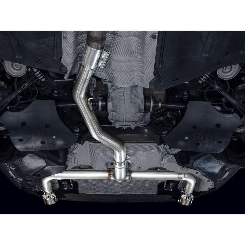 AWE 19-23 BMW 330i / 21-23 BMW 430i Base G2X Track Edition Axle Back Exhaust - Chrome Silver