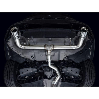 AWE 19-23 BMW 330i / 21-23 BMW 430i Base G2X Track Edition Axle Back Exhaust - Chrome Silver
