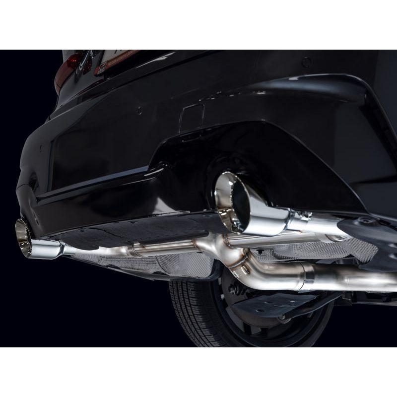 AWE 19-23 BMW 330i / 21-23 BMW 430i Base G2X Track Edition Axle Back Exhaust - Chrome Silver