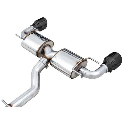 AWE Subaru BRZ/ Toyota GR86/ Toyota 86 Touring Edition Cat-Back Exhaust- Diamond Black Tips