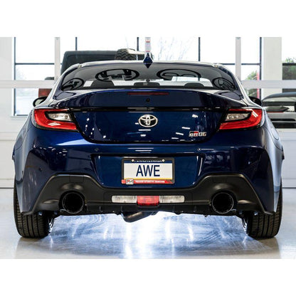 AWE Subaru BRZ/ Toyota GR86/ Toyota 86 Touring Edition Cat-Back Exhaust- Diamond Black Tips