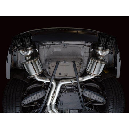AWE Tuning 19-23 Audi C8 S6/S7 2.9T V6 AWD Touring Edition Exhaust - Diamond Black Tips