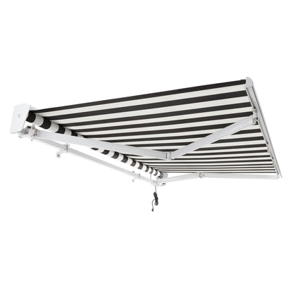 [16x10FT] Awntech Destin Premium Electric Outdoor Motorized Retractable Awning [DTL16/DTR16-SBY] (SAK69832)
