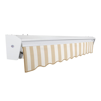 [18x10FT] Awntech Destin Premium Manual Outdoor Retractable Awning [DM18-SBY] (SAK29367)