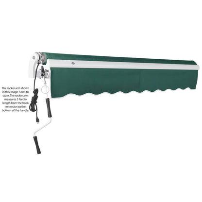 Awntech Maui Premium Electric Outdoor Motorized Retractable Awning With 10FT Projection (SAK58718)