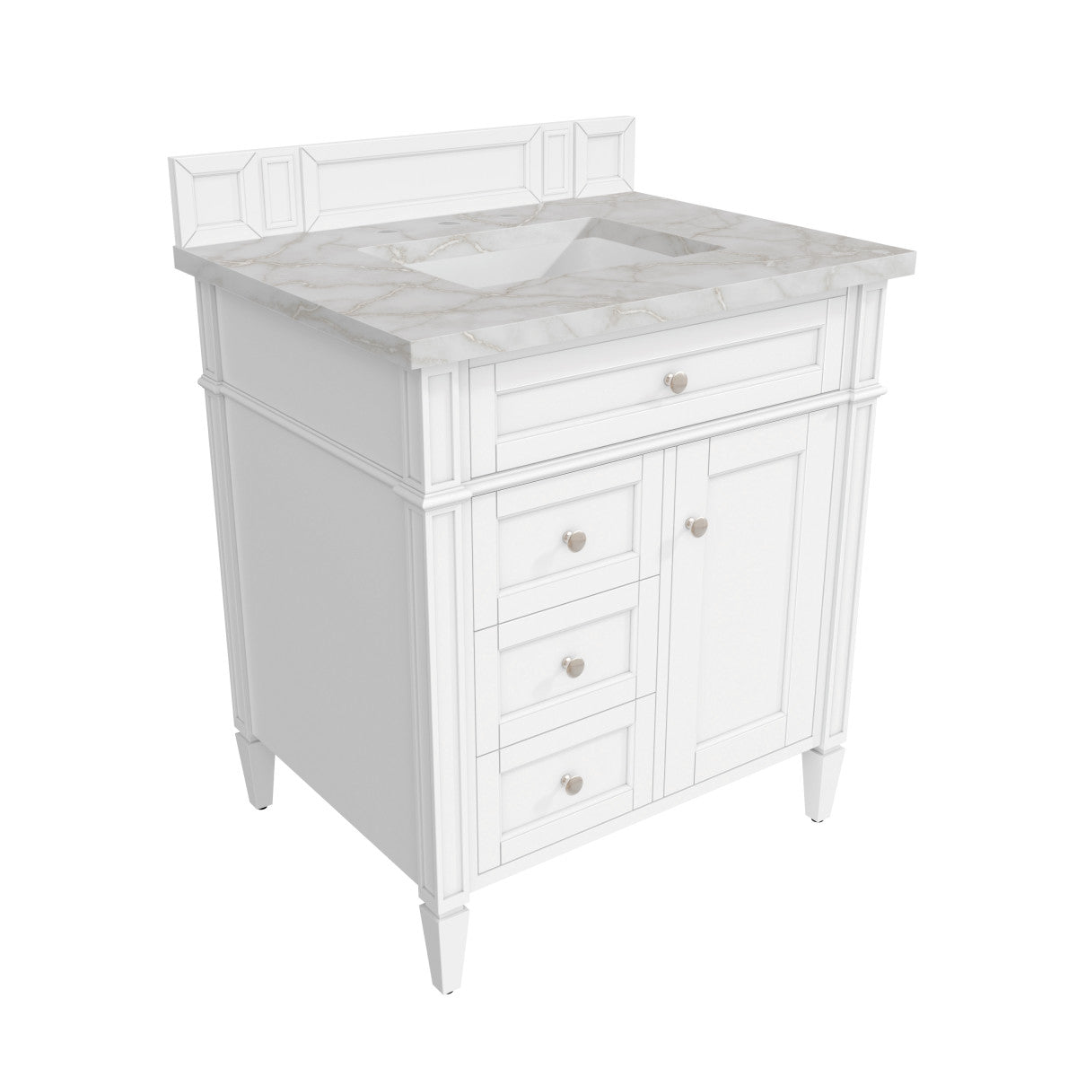 Brittany 30" Single Vanity in Bright White