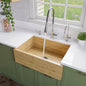 ALFI brand  AB3021 30" Single Bowl Bamboo Kitchen Farm Sink