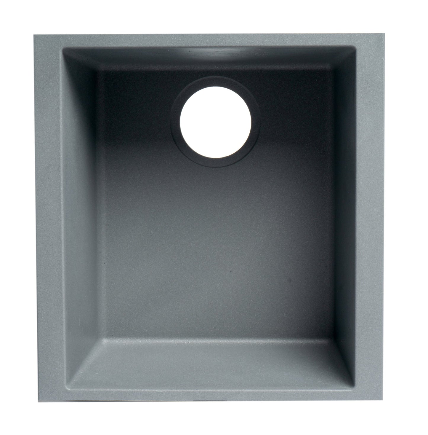 ALFI brand AB1720UM 17" Undermount Rectangular Granite Composite Kitchen Prep Sink