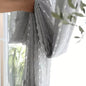 Elegant Embroidered Ball Linen Sheer Curtain for Home