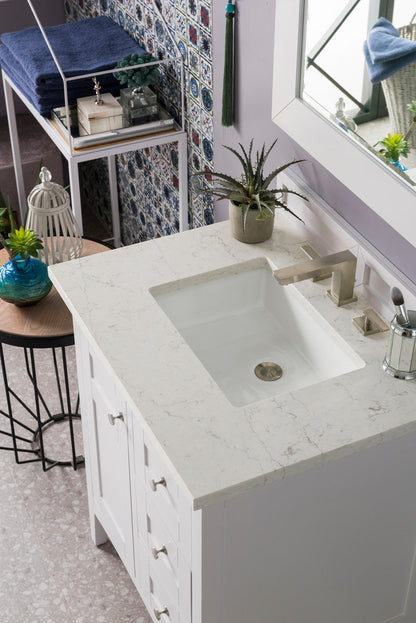 Palisades 30" Single Vanity Cabinet, Bright White