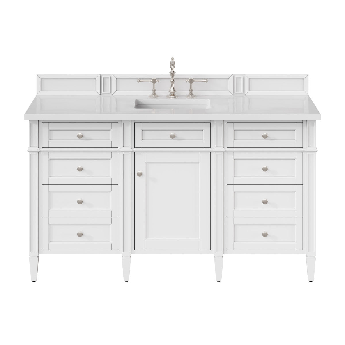 Brittany 60" Single Vanity in Bright White