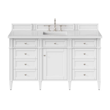 Brittany 60" Single Vanity in Bright White