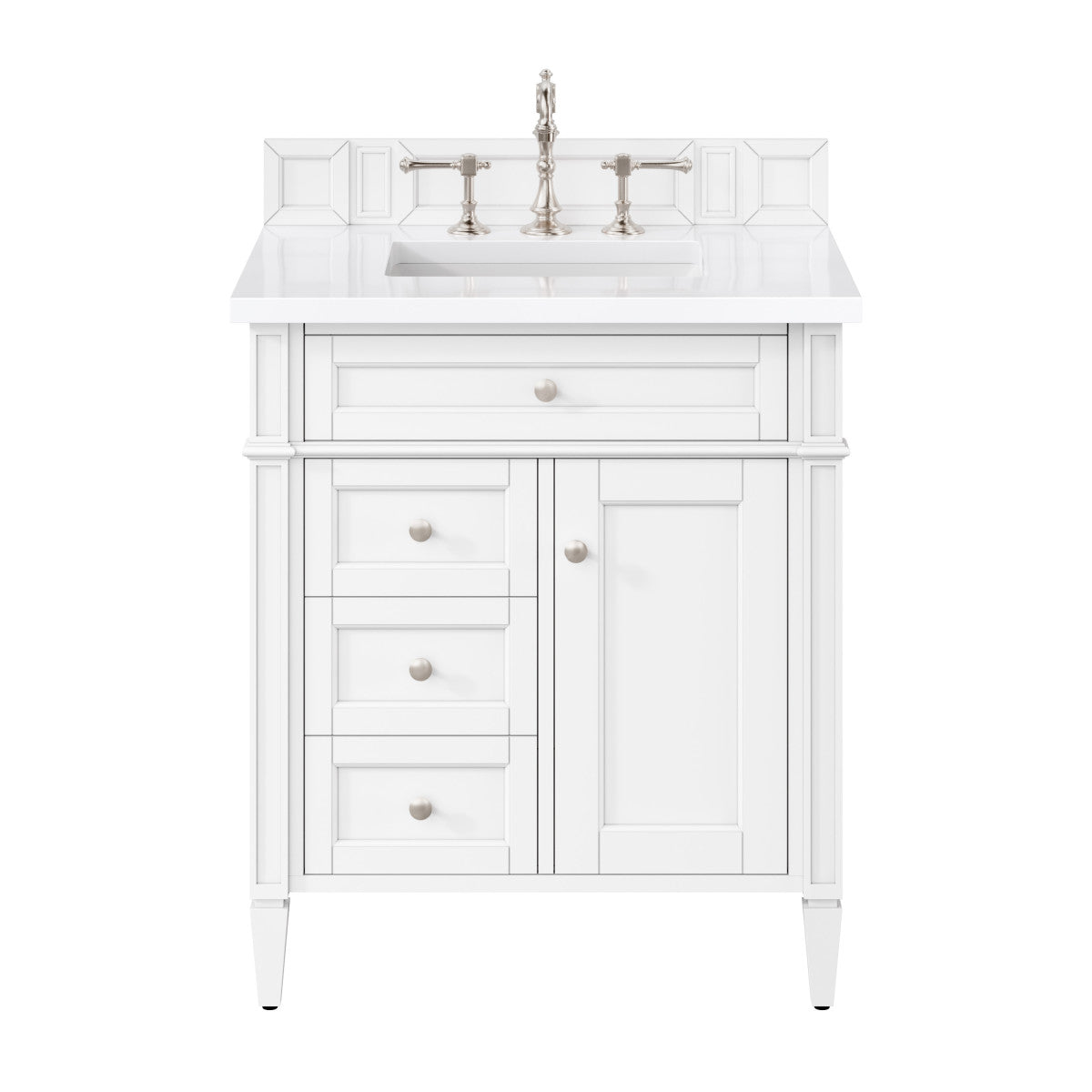 Brittany 30" Single Vanity in Bright White