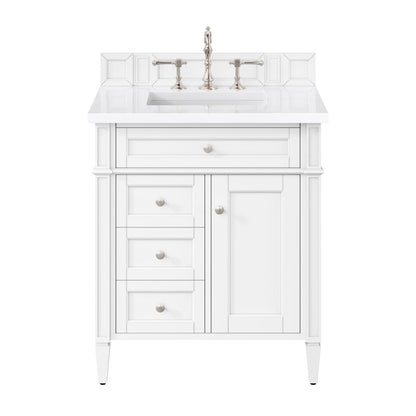 Brittany 30" Single Vanity in Bright White
