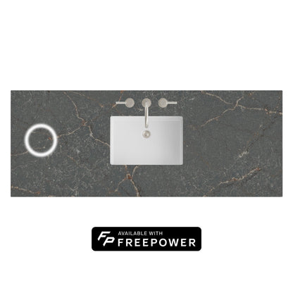 60" Single Top, 3 CM Silestone w/ Sink