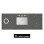 60" Single Top, 3 CM Silestone w/ Sink