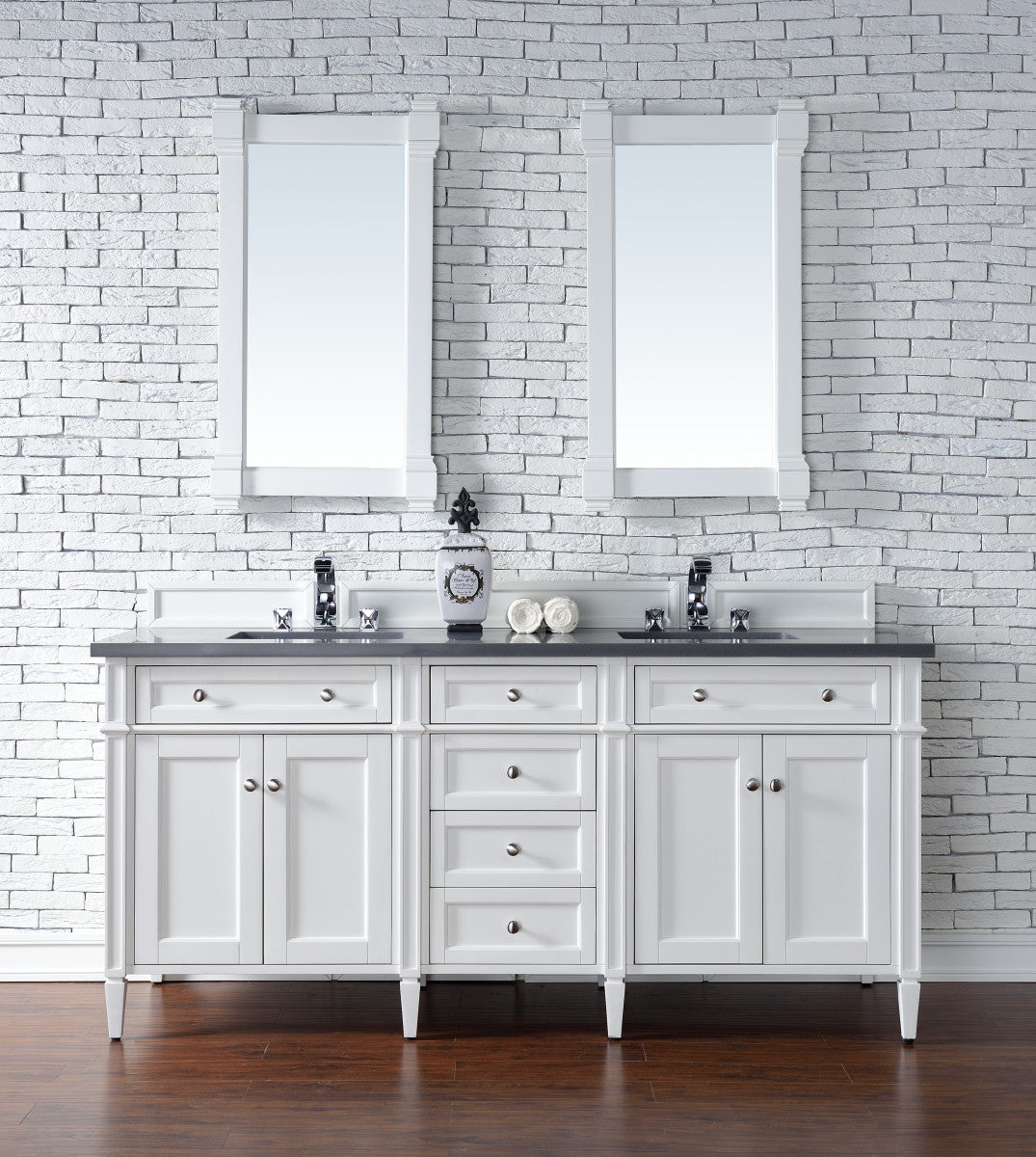 Brittany 72" Double Vanity in Bright White