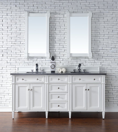 Brittany 72" Double Vanity in Bright White