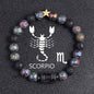 European and American Zodiac Twelve Constellation Bracelet - Beaded Design