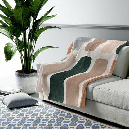 Abstract Bars Blanket Plush Throw | Kitchen + Metal