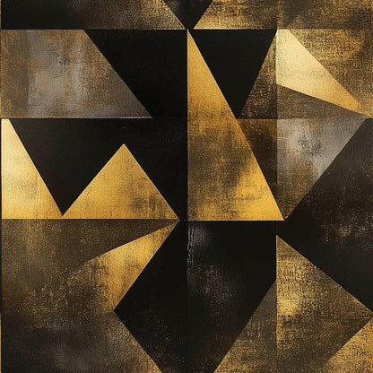 Gilded Prism Geometric Wallpaper