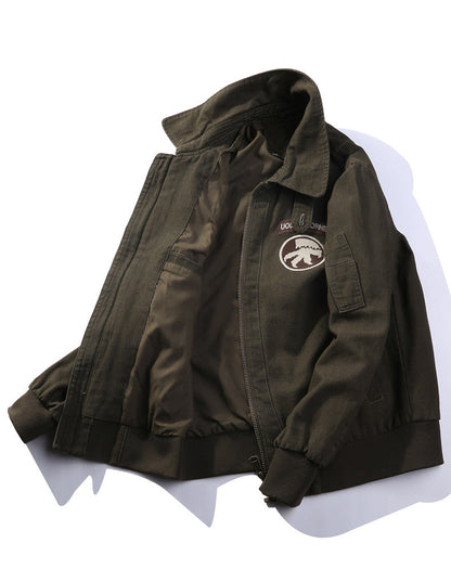 Loose American Tank Suit World War II Retro Bomber Jacket