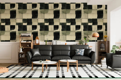 Rhythmic Brushstroke Grid