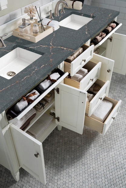 Brittany 72" Double Vanity in Bright White