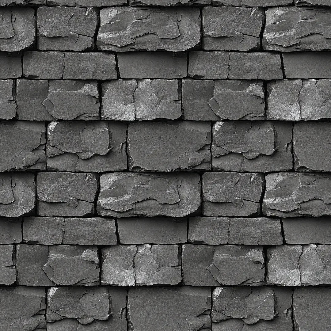 Charcoal Slate Ledge Wall