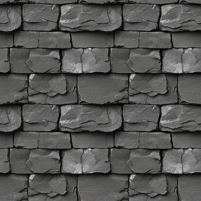 Charcoal Slate Ledge Wall