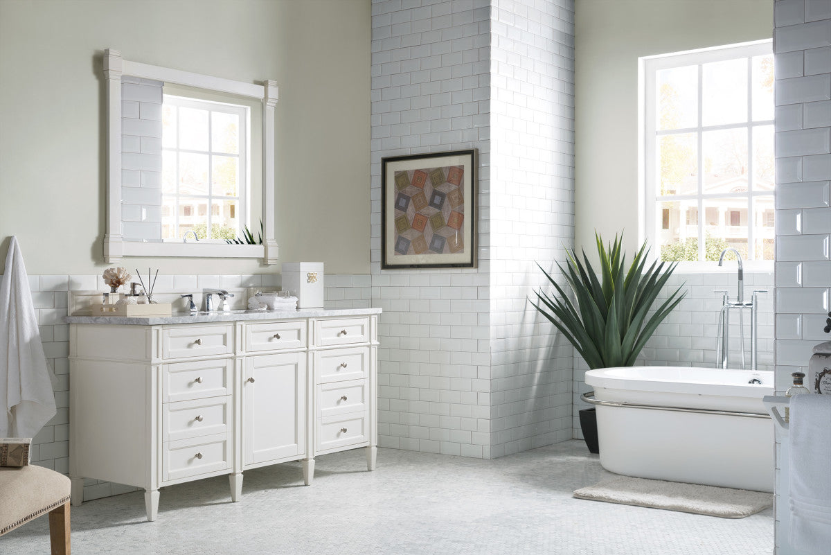 Brittany 60" Single Vanity in Bright White