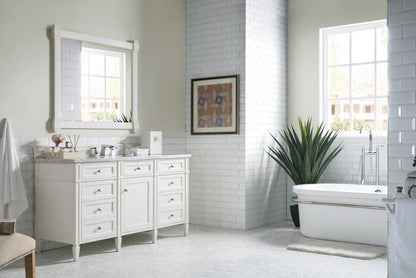 Brittany 60" Single Vanity in Bright White