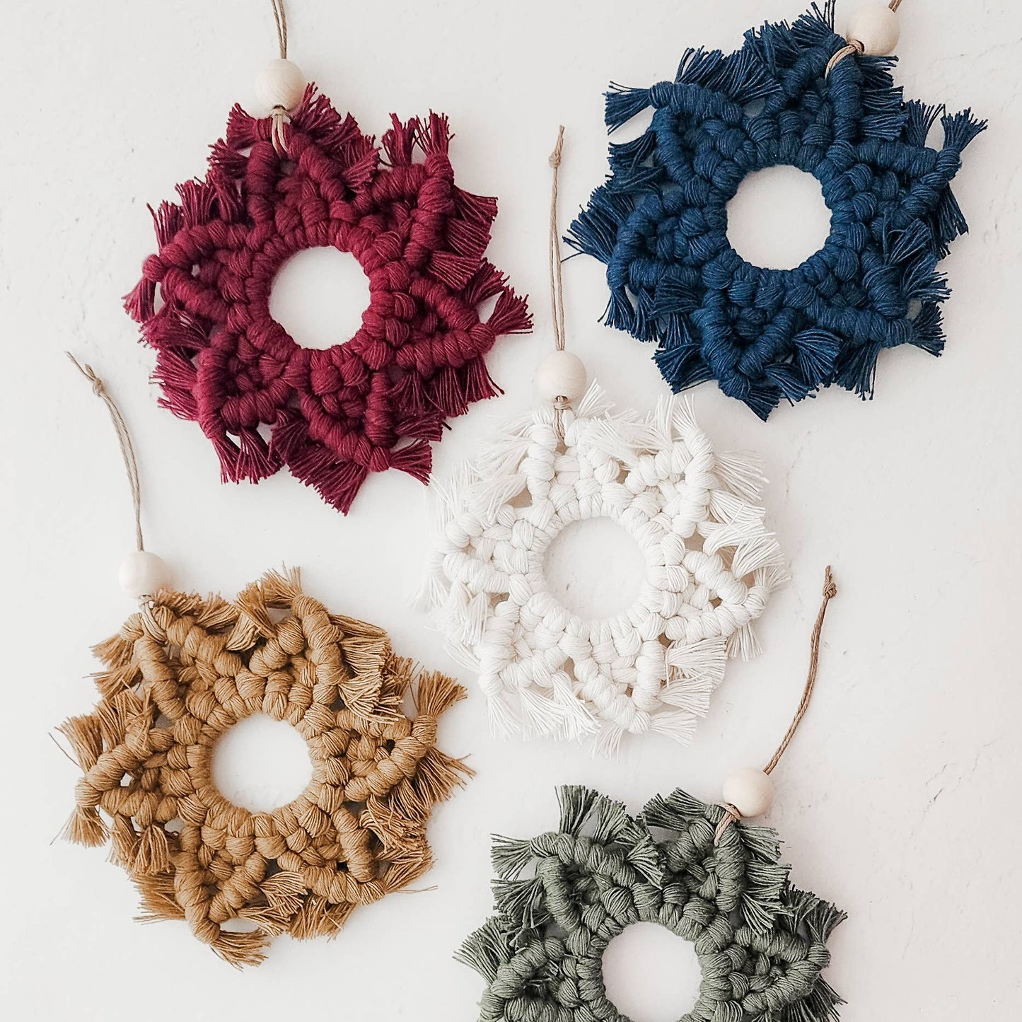 Macrame Snowflake Ornament