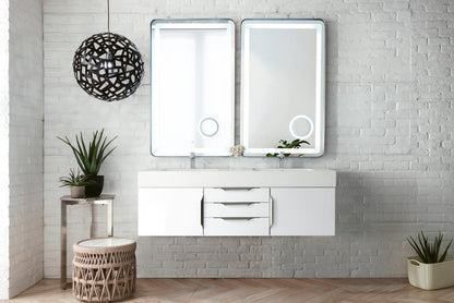 Columbia 59" Double Wall Mount Vanity Cabinet