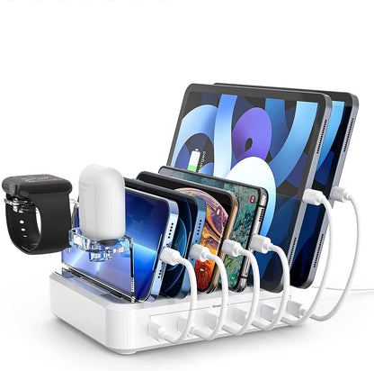 6-port 60W Charger USB Multi-port Charging Station
