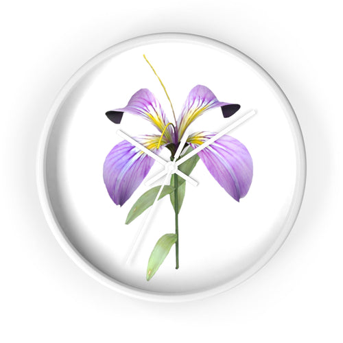 Purple Flower Wall clock