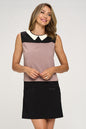 Sleeveless Dress with Contrast Peter Pan Collar | Apparel | Kitchen + Metal