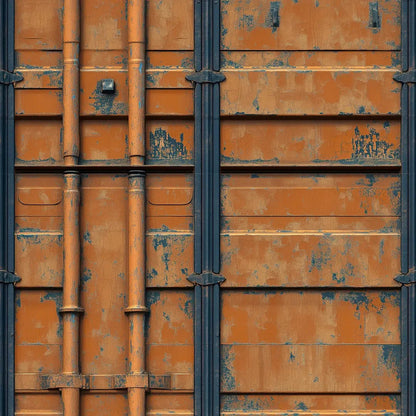 Forged Rust and Steel Mural