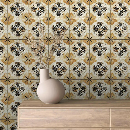 Tuscan Sepia Bloom Tile