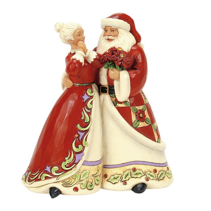 Santa and Mrs Claus Dancing Figurine